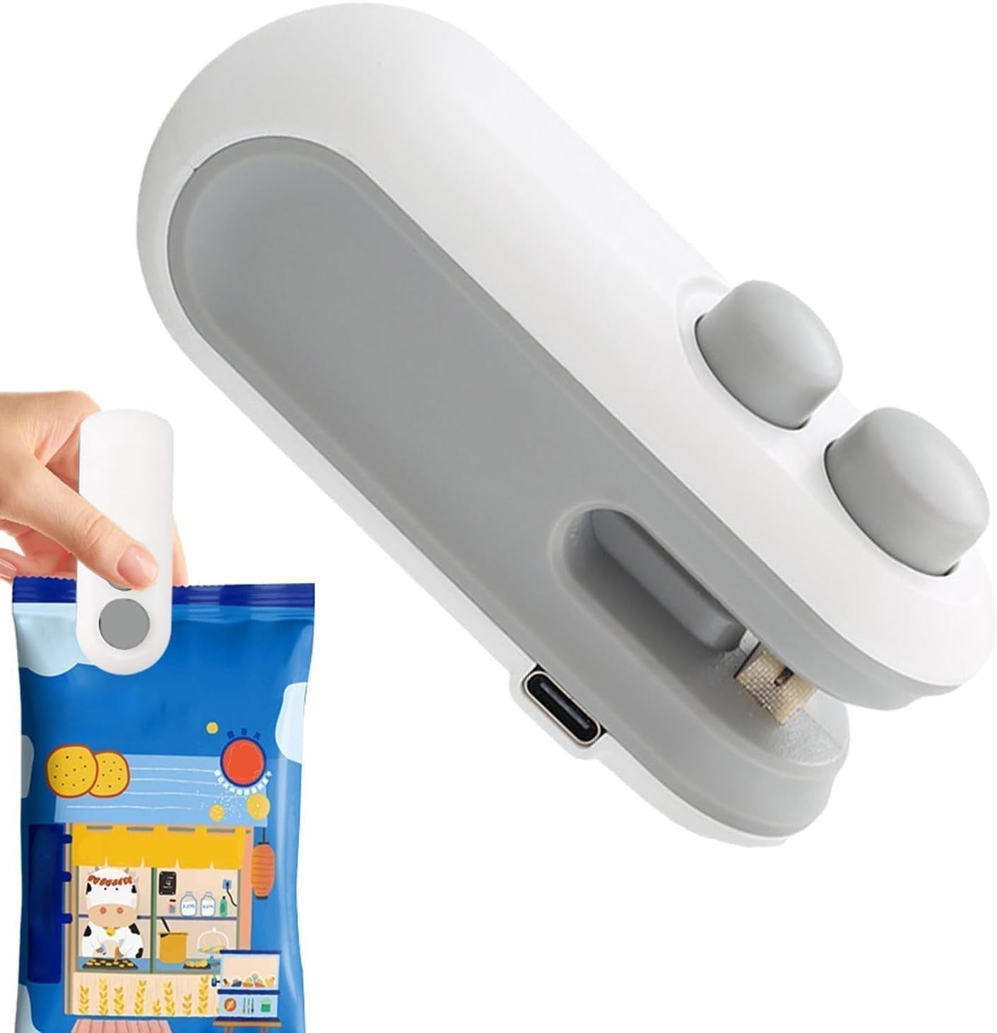 Sealing Clip - Portable Mini Sealing Machine Handheld Packet Sealer for Food, Chips, Fresh Storage, Plastic Bag, Multicolor
