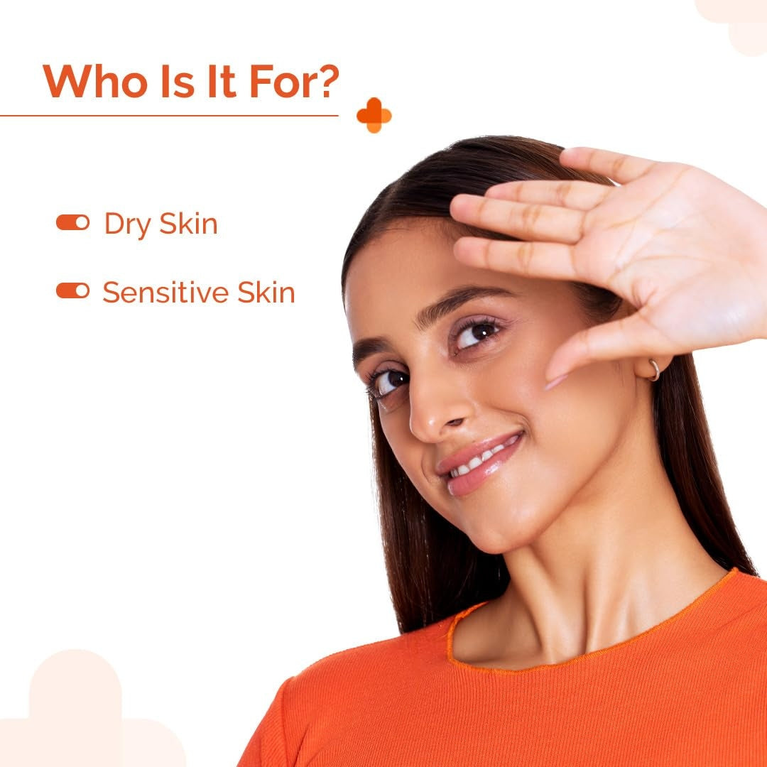 The Derma Co 1% Hyaluronic Sunscreen Hydrating Gel SPF 50 PA++++ | For Dry, Sensitive Skin, UVA/UVB, Hyaluroic acid, ceramide