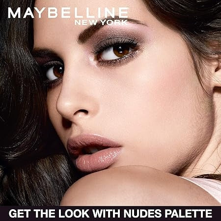 Maybelline New York The Blushed Nudes Eyeshadow Palette, 12 Highly Blendable Shades - Blush
