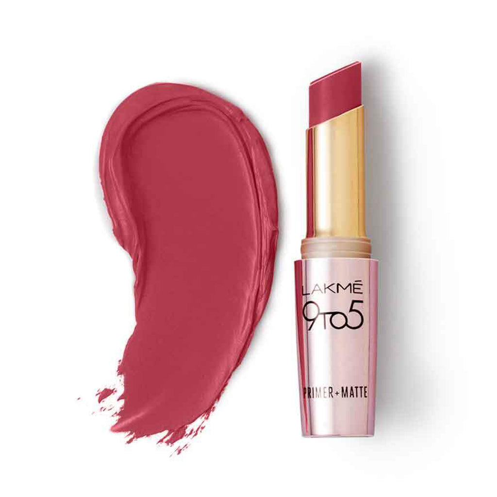 Lakme 9 To 5 Primer + Matte Lip Color - Rosy Sunday