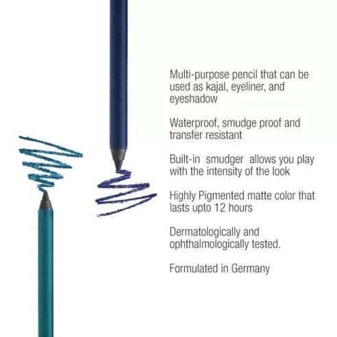 Colorbar Just Smoky Kajal, Just Teal, 1.2g