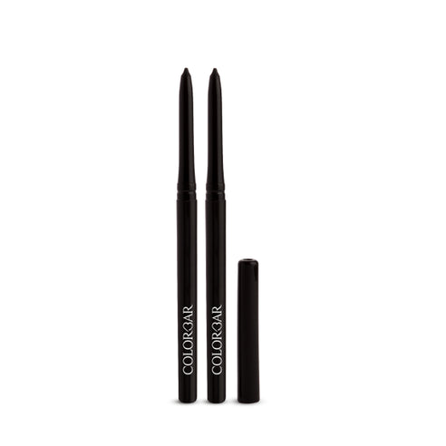 Colorbar Mesmereyes Kajal Duo Black, 0.70 g (Pack of 2)